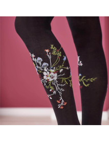 Strumpfhose Blumen